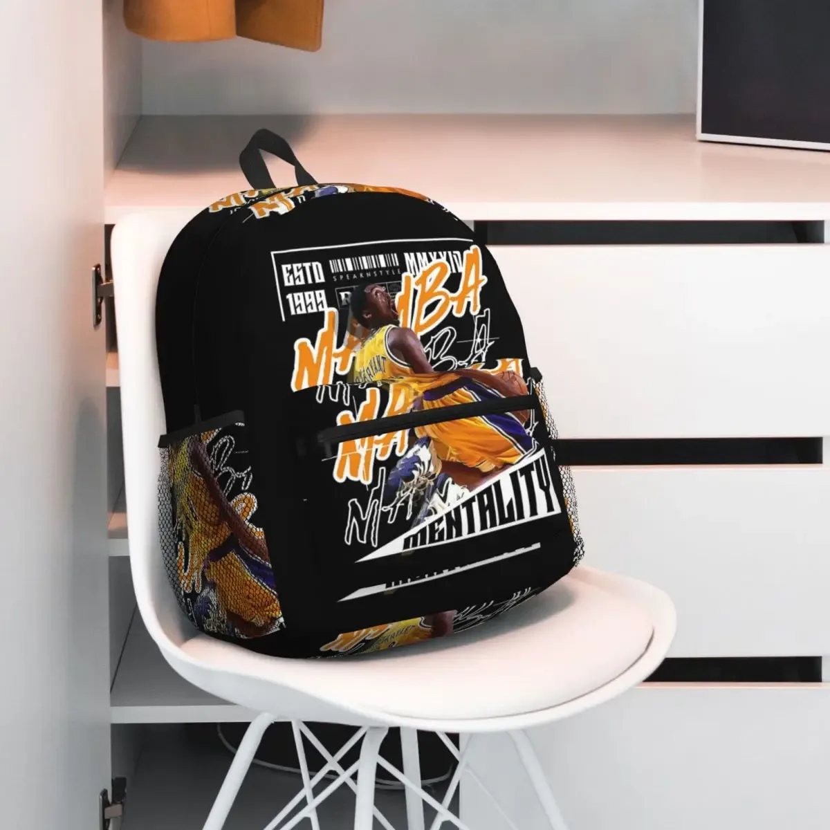 kobe bryant étudiant sac à dos sac d'école randonnée voyage sac à dos pour hommes femmes mode bookbag sacs à bandoulière
