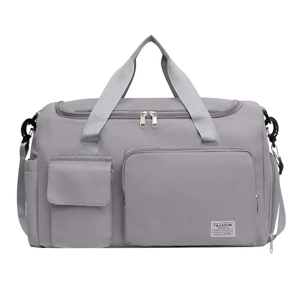 sac de voyage oxford pliable multifonctionnel en nylon, sac de sport multicouche avec compartiment à chaussures, sac à main de grande capacité