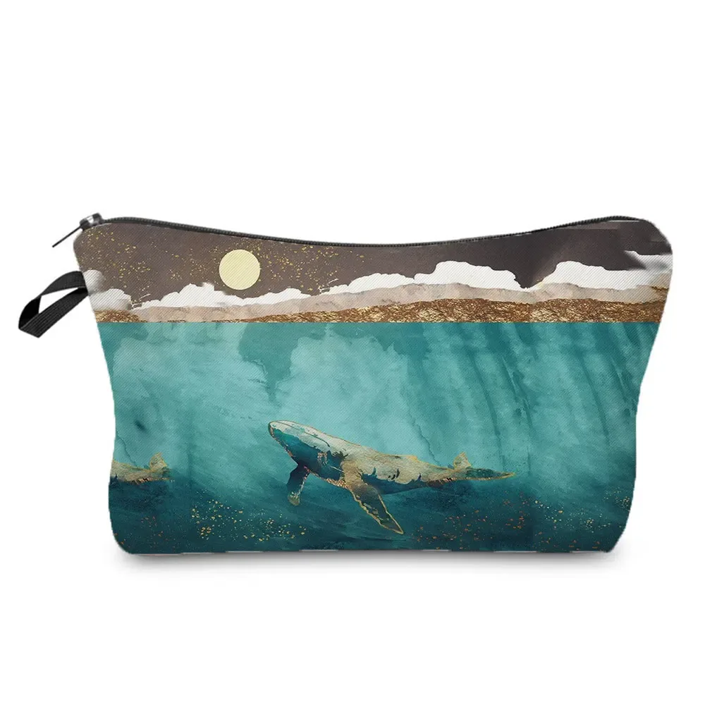 sac de maquillage imprimé grue, sac design japonais ukiyoe pour femmes, sacs à cosmétiques de paysage, étuis à crayons, sac de rangement de haute qualité, offre spéciale