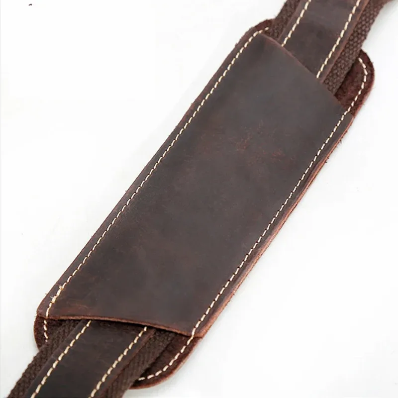 sangles en cuir véritable pour sac de voyage, sangle de sac pour sacs à main, étui à bombes, cuir de cheval elin initié, haute qualité