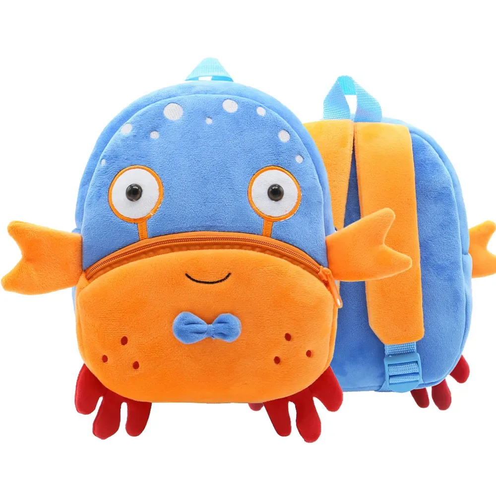 sacs à dos d'animaux de dessin animé 3d pour enfants, sac d'école en peluche douce pour enfants de la maternelle, cartables kawaii pour enfants, filles et garçons