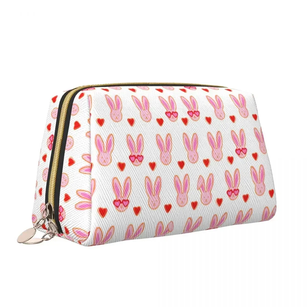 sac à cosmétiques de voyage personnalisé pour femme, rouleau preppy, singes, lapin, trousse de toilette et de maquillage, trousse de rangement de beauté pour dames