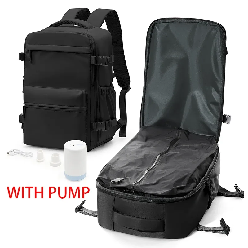 sac à dos à compression sous vide avec pompe, sac de cabine wizzair easyjet, sac à dos de voyage pour femmes et hommes, bagage à main en avion, sac pour ordinateur portable