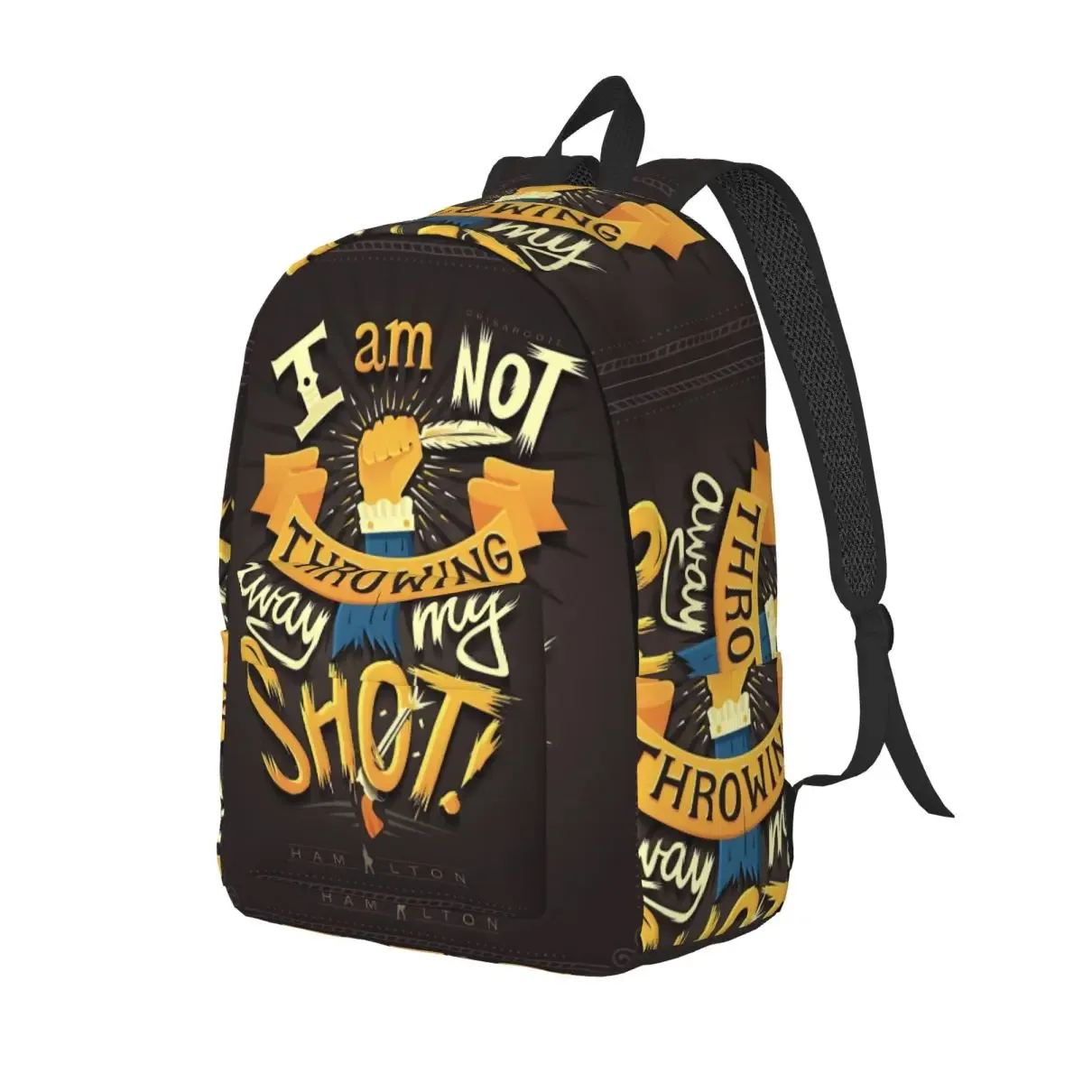 sac à dos hamiltons musicaux pour élèves d'âge préscolaire et primaire, sac à livres américain pour garçons et filles, sac à dos léger en toile pour enfants