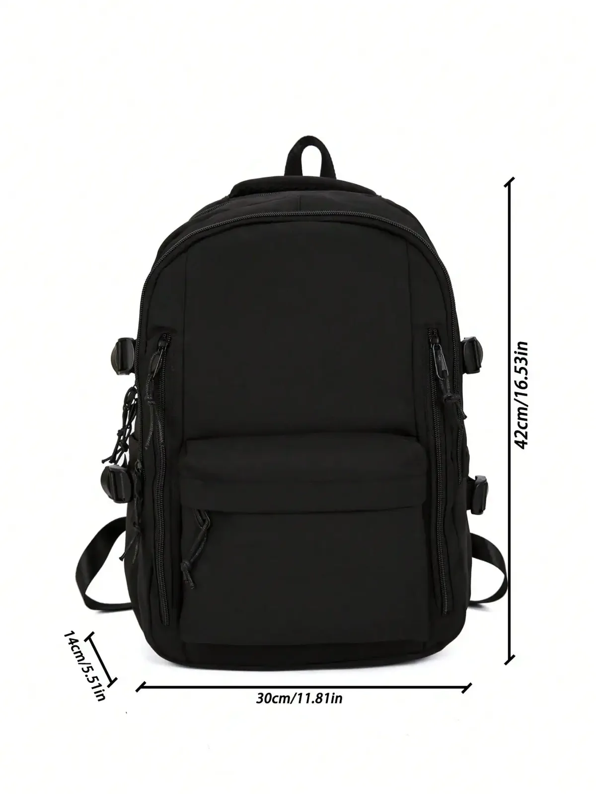 sac à dos en nylon léger, à la mode et décontracté, grande capacité, multi-compartiments, sac d'étudiant, sac de voyage, adapté à un usage quotidien