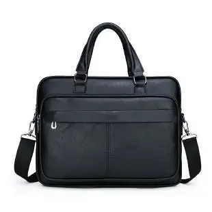 sac d'affaires en cuir pu de grande capacité pour hommes, étuis à bombes de luxe, fourre-tout noir, sac à main étanche, sacs à bandoulière initiés