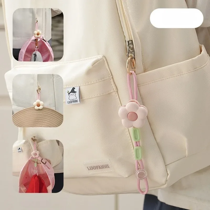 clip de chapeau floral, pendentif, attache de sac, anti-chute, clip de voyage portable pour chapeau, clip de sac à dos, clip de gant anti-perte