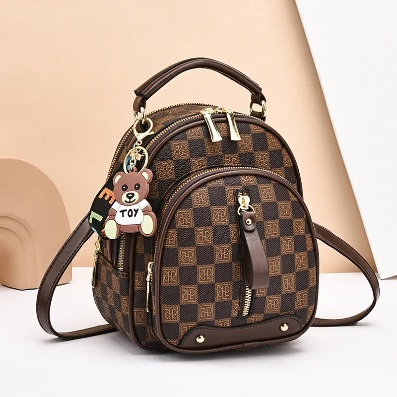 à la mode nouvelles femmes sac à dos en cuir souple lettre unique épaule sac à bandoulière urbain simple sac à main classique polyvalent sac à main