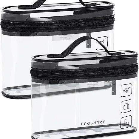 sac à cosmétiques transparent en pvc, sac de toilette multifonctionnel portable de voyage, étanche, grande capacité, pour la plage, rangement divers