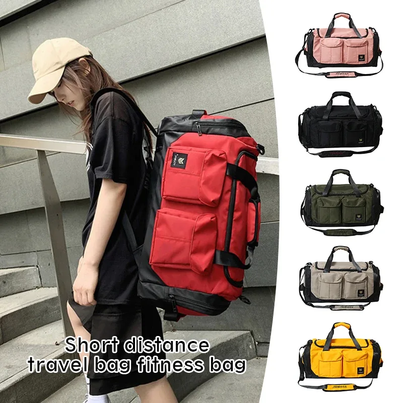 Sac à dos de sport de grande capacité pour hommes et femmes, sac à main de voyage portable, sac de fitness multifonctionnel, sac à dos pour hommes, mode