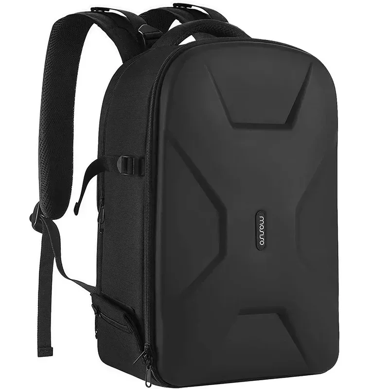 sac à dos pour appareil photo de photographie dslr, coque rigide étanche de 15 à 16 pouces avec support pour trépied et compartiment pour ordinateur portable canon/nikon/sony