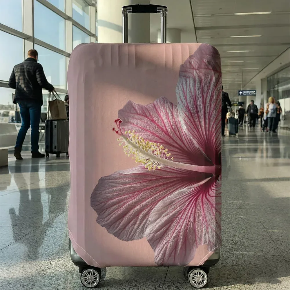housse de protection pour bagages à motifs floraux, adaptée aux bagages de 18 à 32 pouces, avec protège-poignées, accessoires de voyage