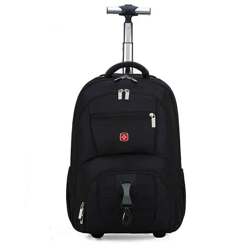 18/20 pouces hommes chariot sac à dos sac de voyage avec roues bagages roulants affaires embarquement valises chariot à roulettes sac à dos