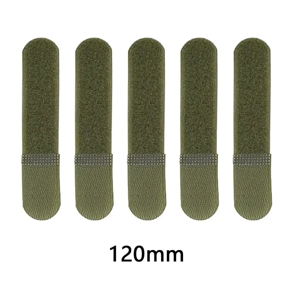5 pièces sangles en nylon auto-agrippantes 120/160 mm pour fixation de cordons, attaches de câbles et organisation de sacs à dos