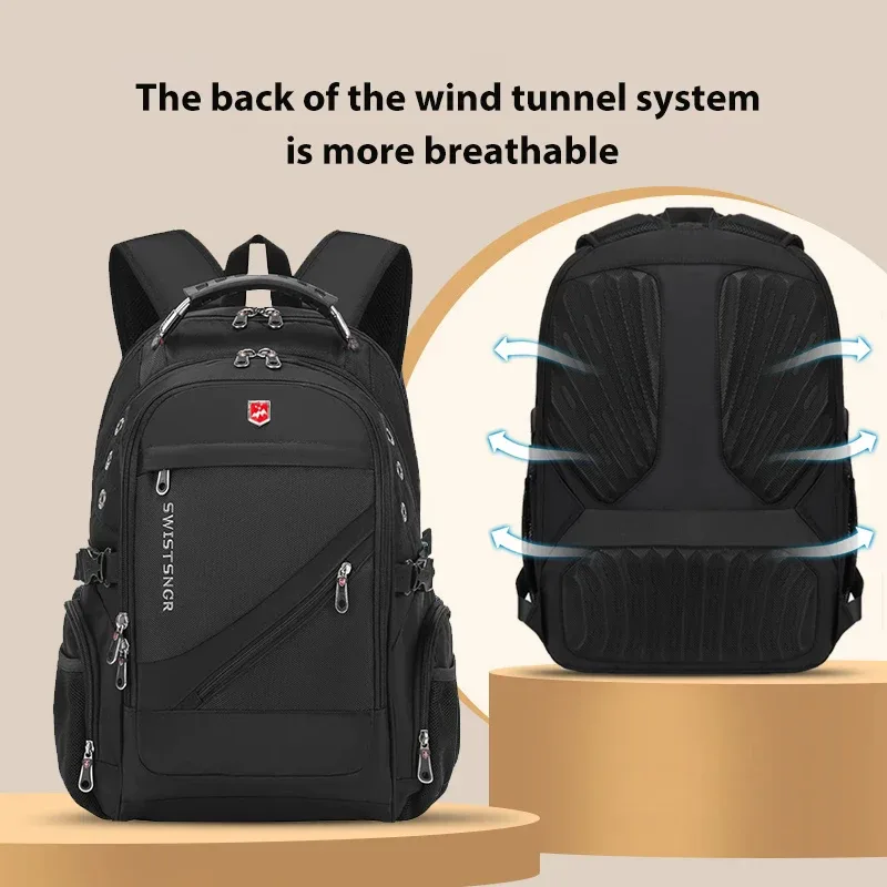 sacs à dos de voyage imperméables pour hommes, sac d'école antivol, sac à dos pour ordinateur portable de 20 pouces, mochila haute capacité