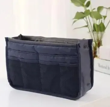 sac de maquillage multifonctionnel de grande capacité, sac de voyage portable à double fermeture éclair, sac de rangement pour articles de toilette, sac pour maman, sac cosmétique multi-poches