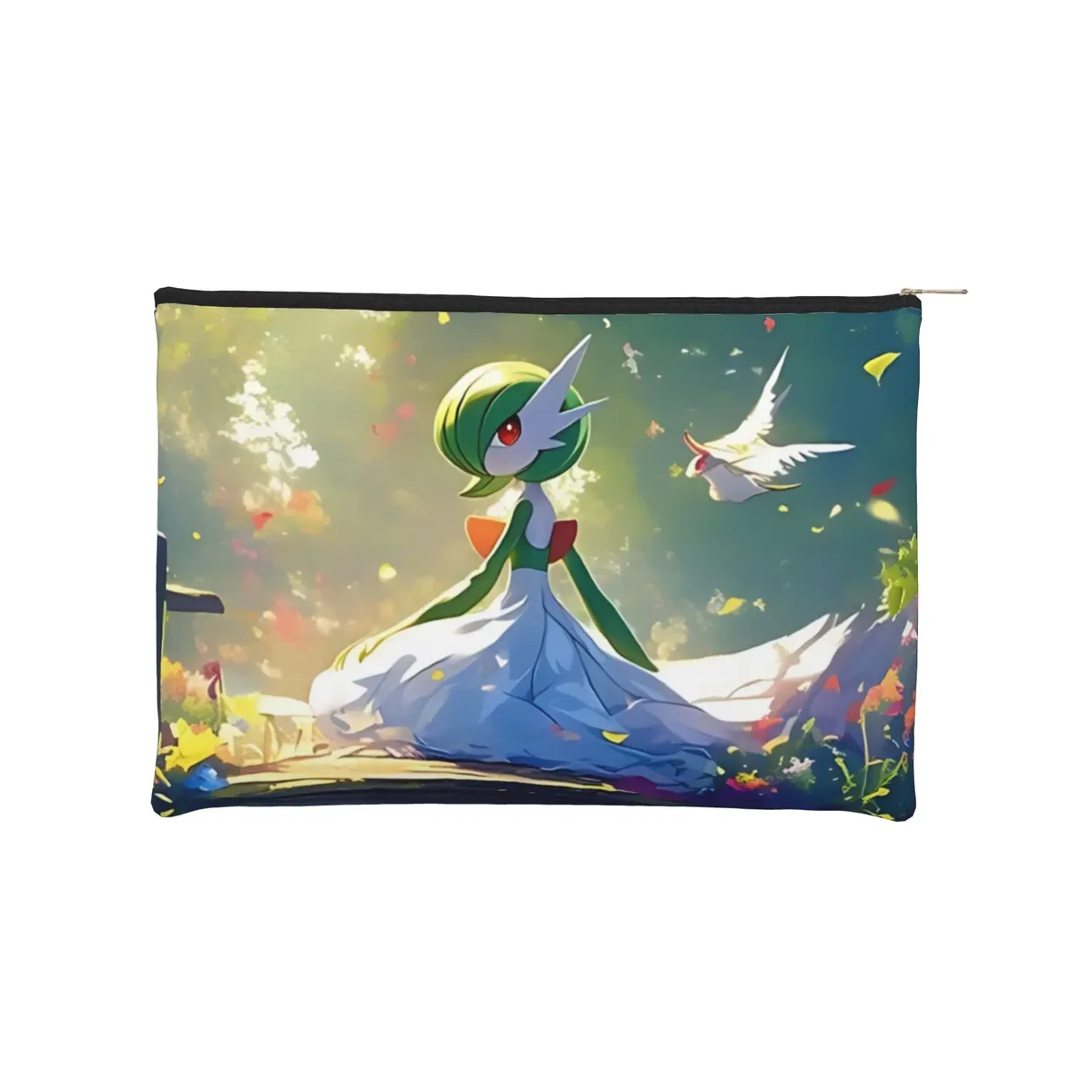 sac pliable mignon sur le thème pokémon, sac de maquillage, trousse de toilette avec fermeture éclair, pochette cosmétique de voyage