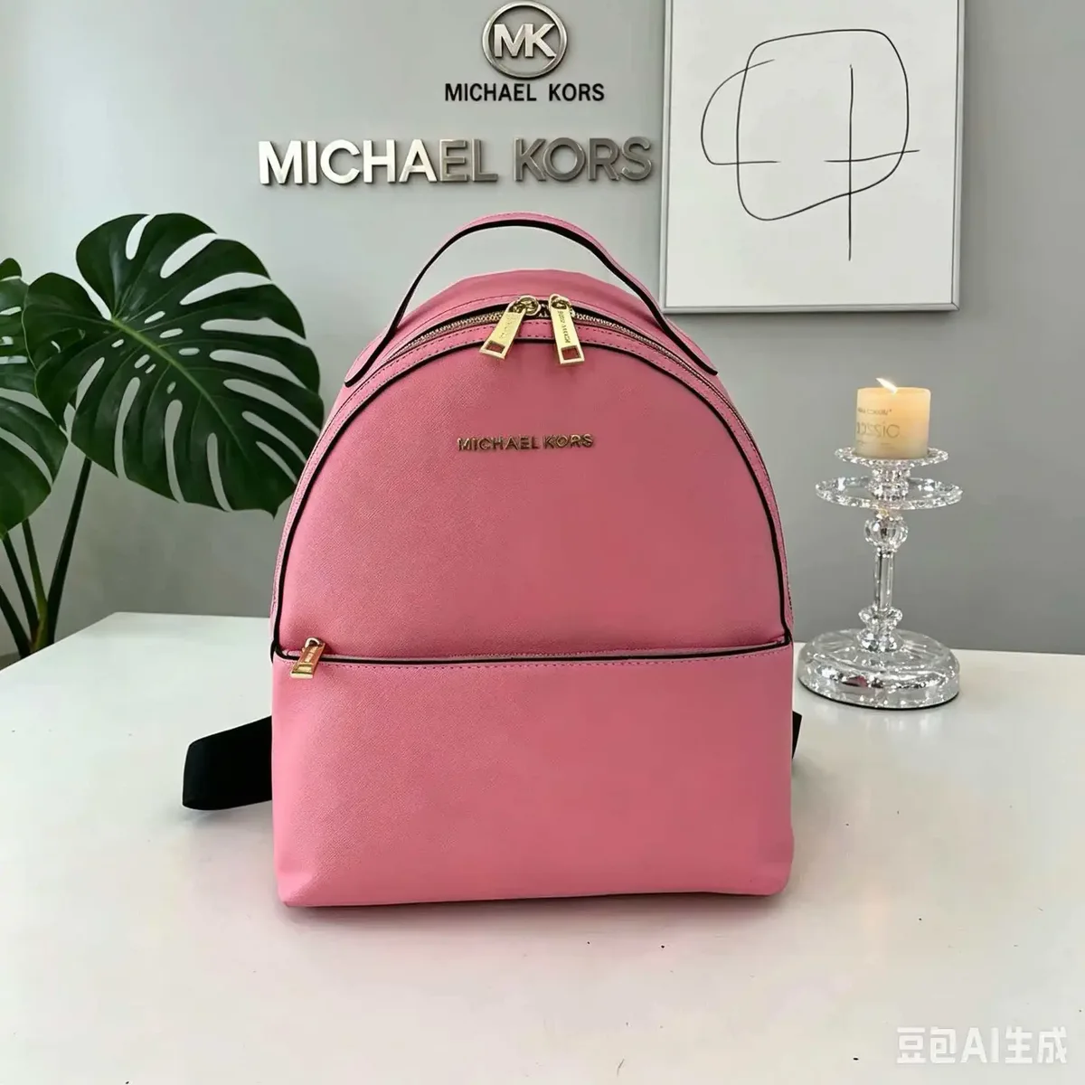 sac à dos michael kors mk rhea zip 2026 pour femme, élégant et classique, grande capacité, sac de créateur luxueux