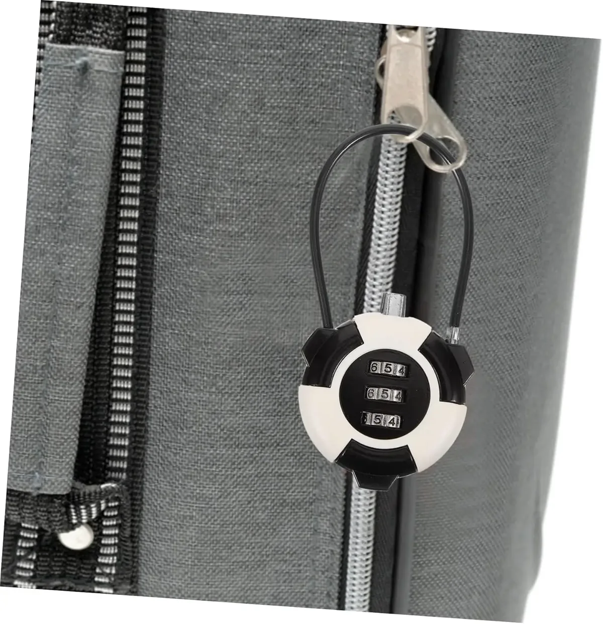 serrures de bagages approuvées – serrure à câble à combinaison à 3 chiffres avec indicateur, grand cadran et bouton facile à presser pour valises et sacs