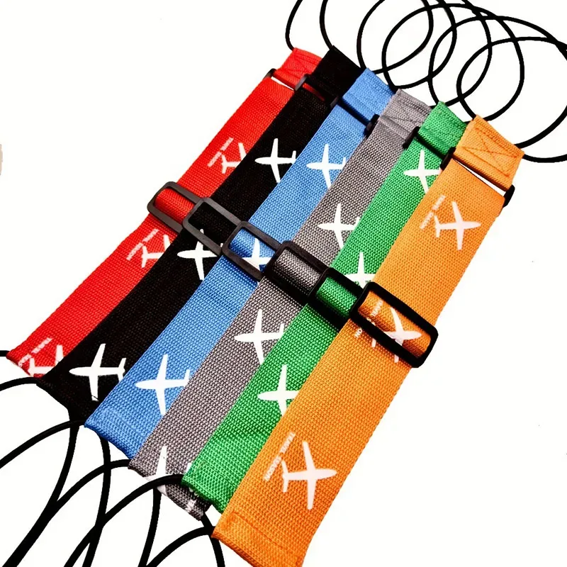 sangle de fixation résistante à l'usure, corde élastique pour bagages, ceinture de fixation imprimée motif avion, ceinture de fixation pour valise