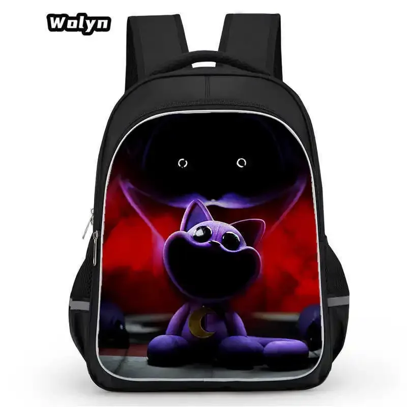 sac à dos smiling critters pour enfants, cartable double couche, cadeau d'anniversaire, sacs d'ordinateur pour étudiants