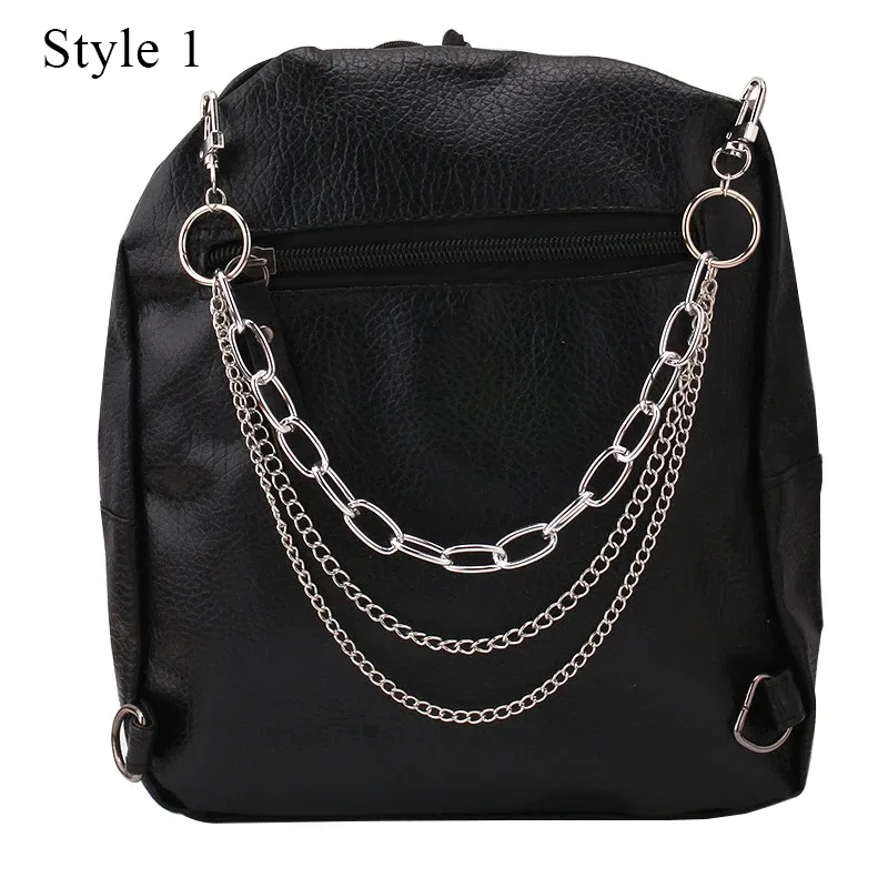 y2k – sangle en chaîne de perles en métal pour sacs, chaîne de sac multicouche pour sac à main, poignées de bricolage, pendentif étoile, sac à bandoulière, accessoires de chaîne