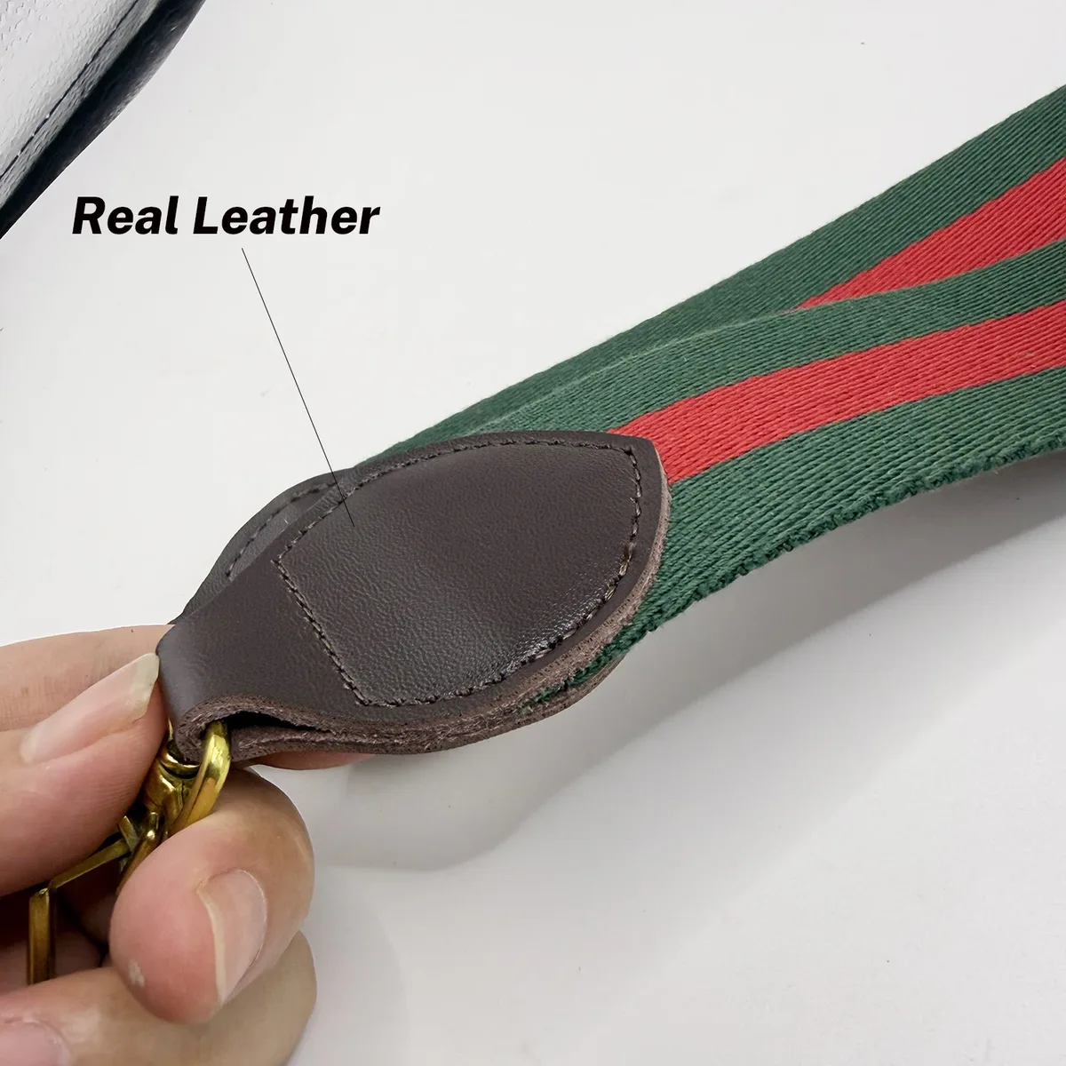 sangle de sac en nylon tressé pour femmes, sangles en cuir pour sac à bandoulière ophidia, ceintures réglables, sangles de sac à main