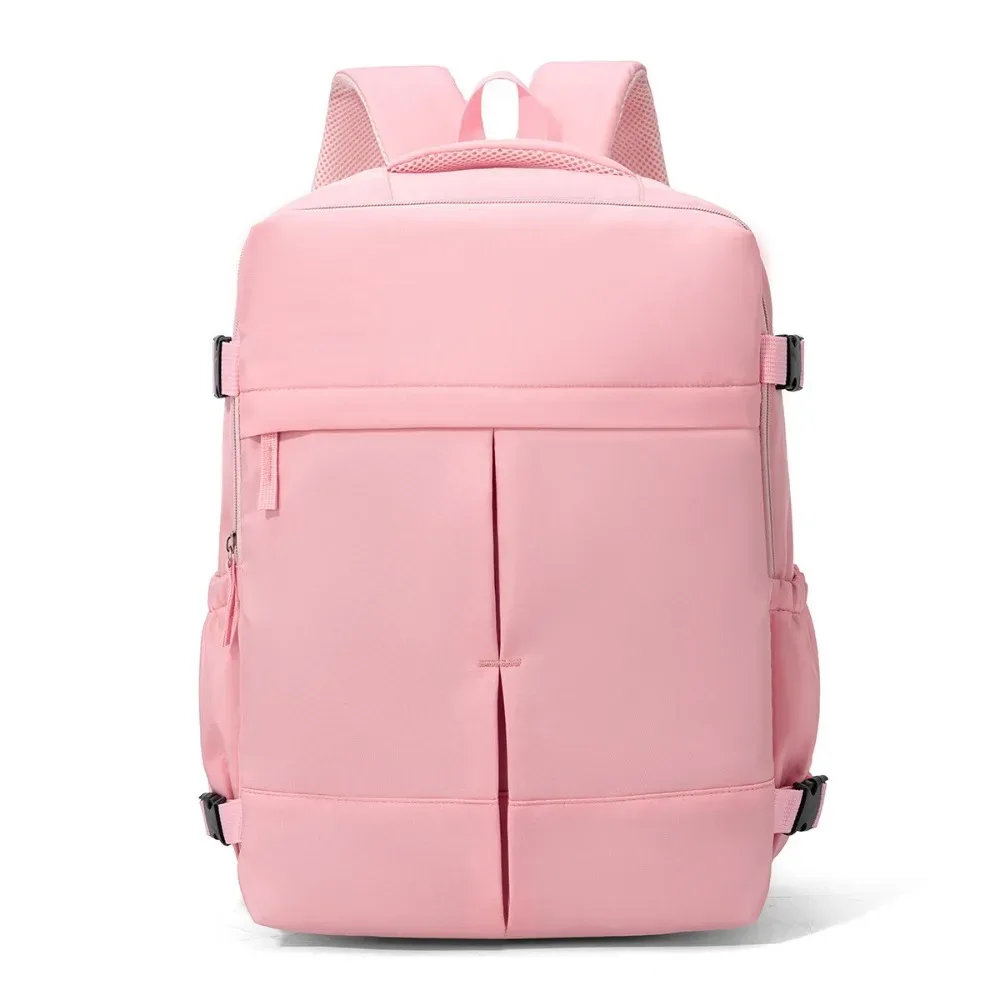 sac à dos de voyage grande capacité, ouverture à clapet, léger, avec sangles de compression latérales, compartiment séparé pour ordinateur portable