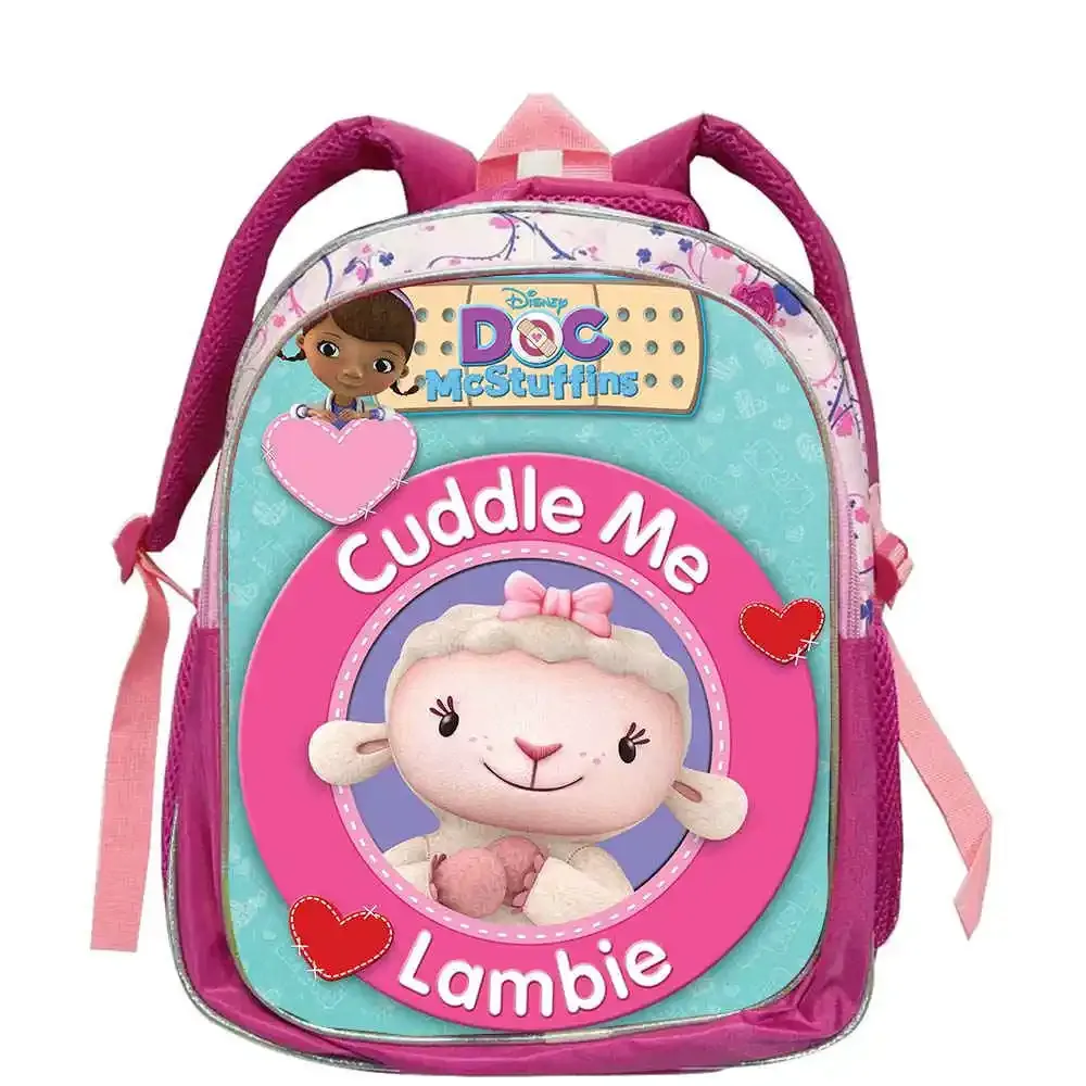 sac à dos d'école doc mcstuffins pour garçons et filles, 12 pouces, sac à dos pour élèves de maternelle, sac à dos à la mode pour étudiants, mochila