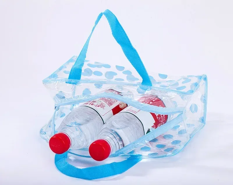 sac à cosmétiques mode dot femmes voyage transparent pvc imperméable neceser sacs de maquillage pochette de maquillage lavage trousse de toilette fourre-tout étui