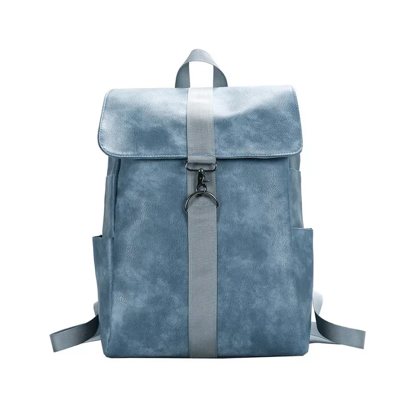 sac à dos de style coréen pour femmes, en cuir souple, grande capacité, sac de voyage et d'école, mode simple et décontracté, sac à dos quotidien pour hommes et femmes