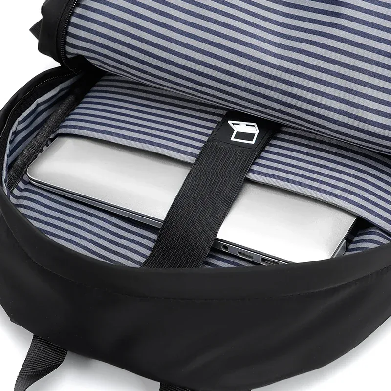 sac à dos léger pour hommes, couleur unie, simple, grande capacité, sport, voyage, déplacements, ordinateur portable