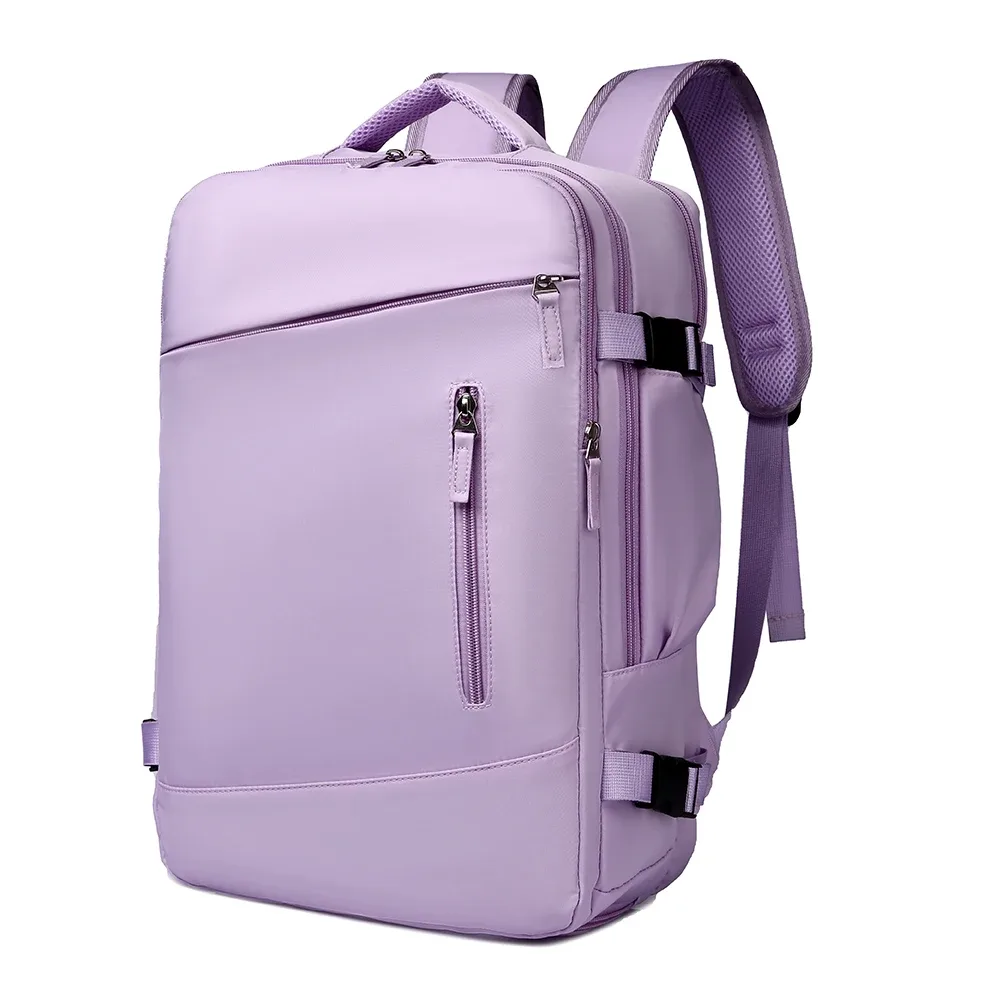 sac à dos de voyage oxford de grande capacité, sac à dos de loisirs simple pour hommes et femmes, compartiment à chaussures indépendant, interface usb
