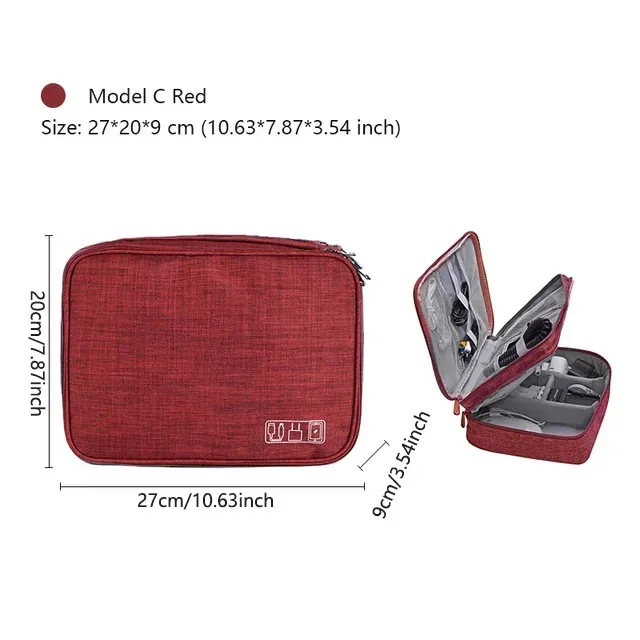 sac de rangement pour câbles de voyage, pochette de rangement numérique portable, sac de rangement étanche pour accessoires électroniques, sacs de rangement de câbles de voyage