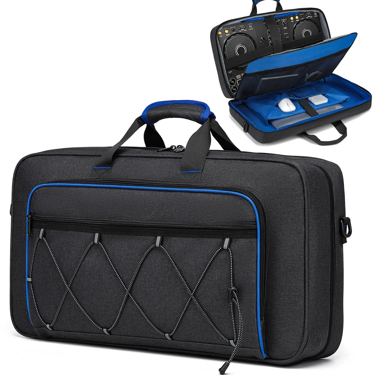 sacs de rangement rembourrés pour contrôleur dj portable, protection pour dj compatible ddj-400 ddj-flx4 ddj-rev 1, sac de protection pour platines dj