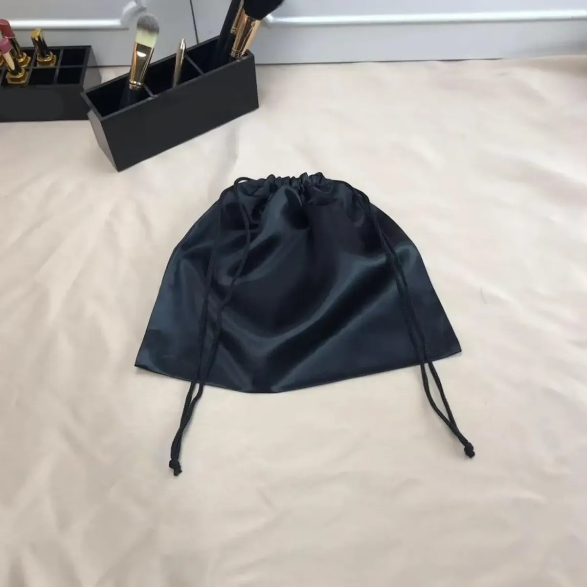 sac de rangement en soie satinée, pochette anti-poussière à cordon de serrage pour chaussures et vêtements, sacs de rangement anti-poussière