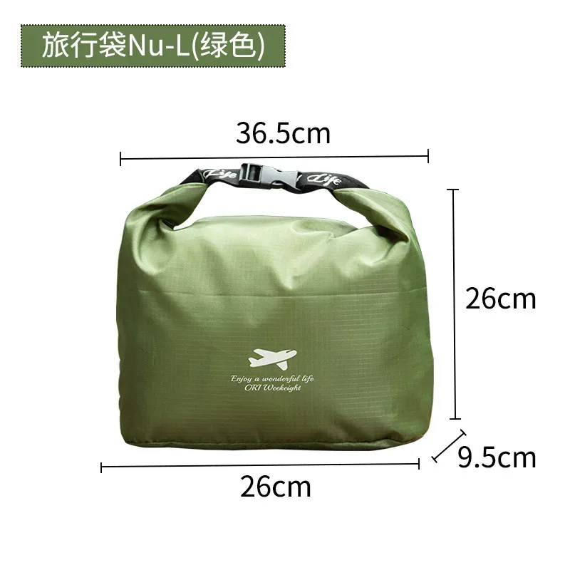 sacs de rangement de voyage à enroulement, en oxford 420d, imperméables, pour équipement de camping et de randonnée, anti-salissures, vert transparent