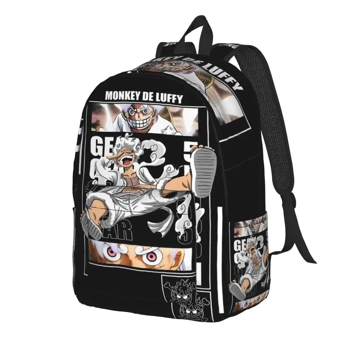 Sac à dos Luffy One Piece Anime tendance, décontracté pour le travail, avec fermeture éclair