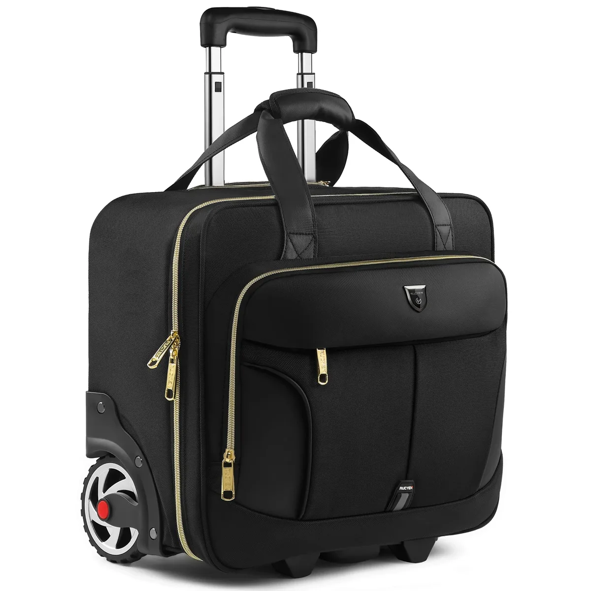 Porte-documents roulant de 18 pouces, mallette pour ordinateur portable de grande capacité, sac à bagages à roulettes adapté aux voyages d'affaires et au travail, étanche