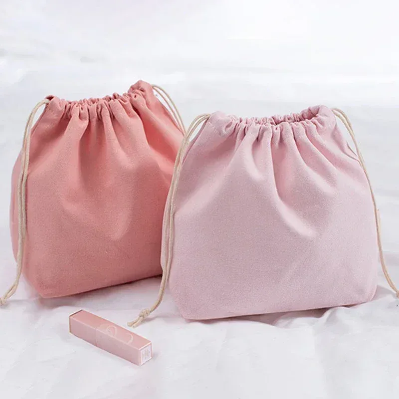 sac de rangement en coton à cordon de serrage, sacs en toile pour emballage cadeau de bonbons, pochette réutilisable pour articles divers à domicile, organiser les chaussettes anti-poussière, sous-vêtements