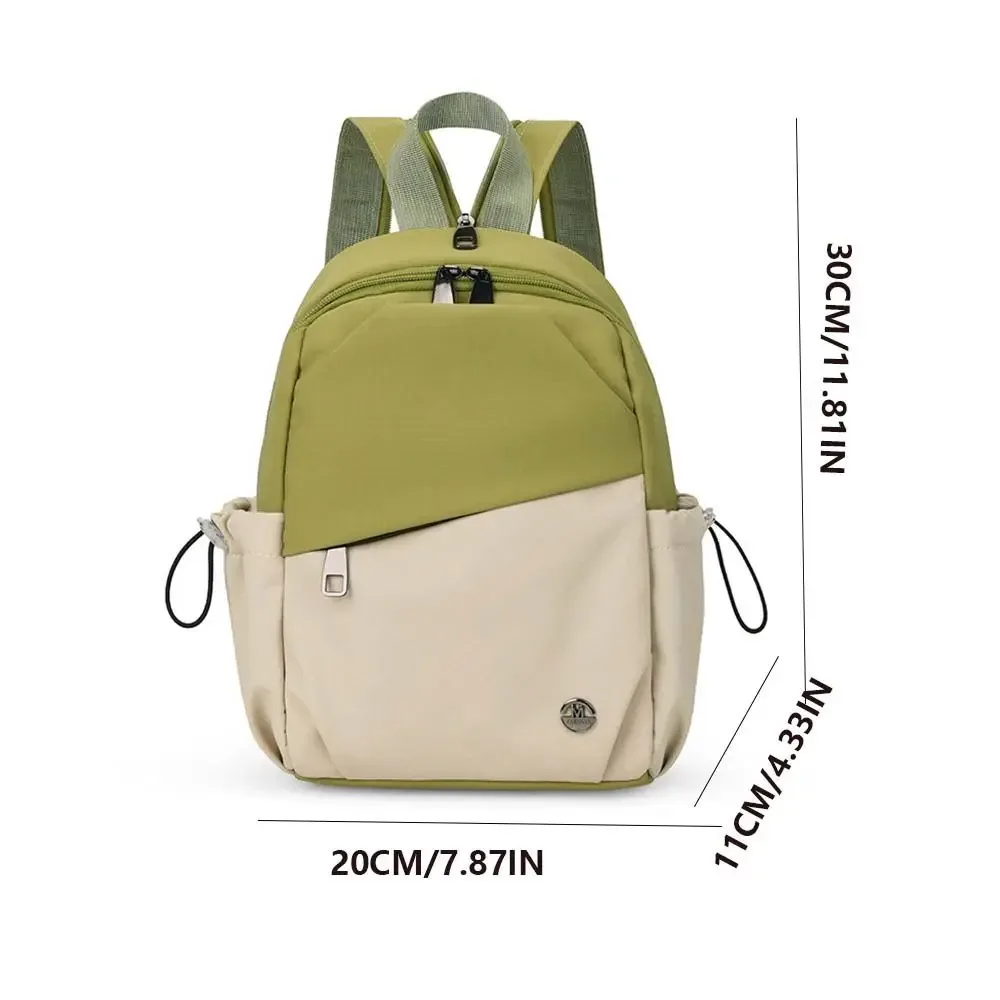 sac à dos de style coréen pour femmes, sac d'école léger en nylon pour étudiantes, sac à bandoulière de grande capacité en nylon pour voyage