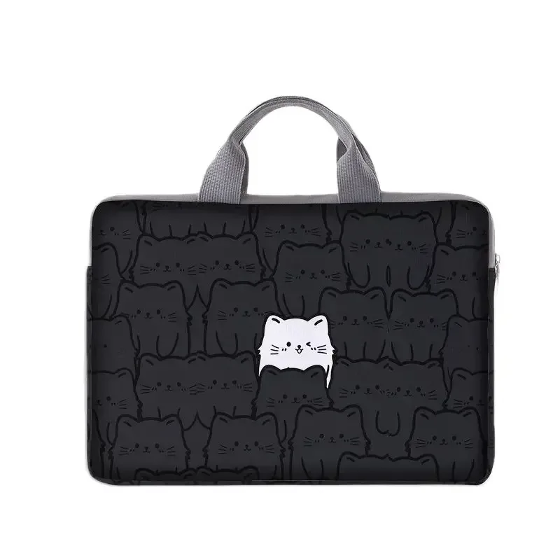 ensemble 1 pièce, sac pour ordinateur portable à motif de chat, mallette, adapté aux ordinateurs portables de 14 pouces, sac pour ordinateur portable fixe