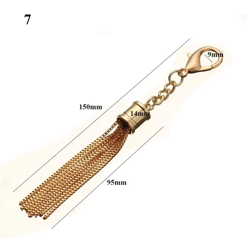 pendentif pompon à la mode, porte-clés de sac à bandoulière, boucle en métal, décoration de sac à main, accessoires de quincaillerie