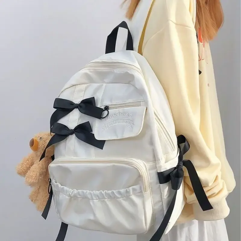 sac à dos en toile avec nministériels d pour femme et adolescente, style collège, à épaule, doux et mignon, pour l'école