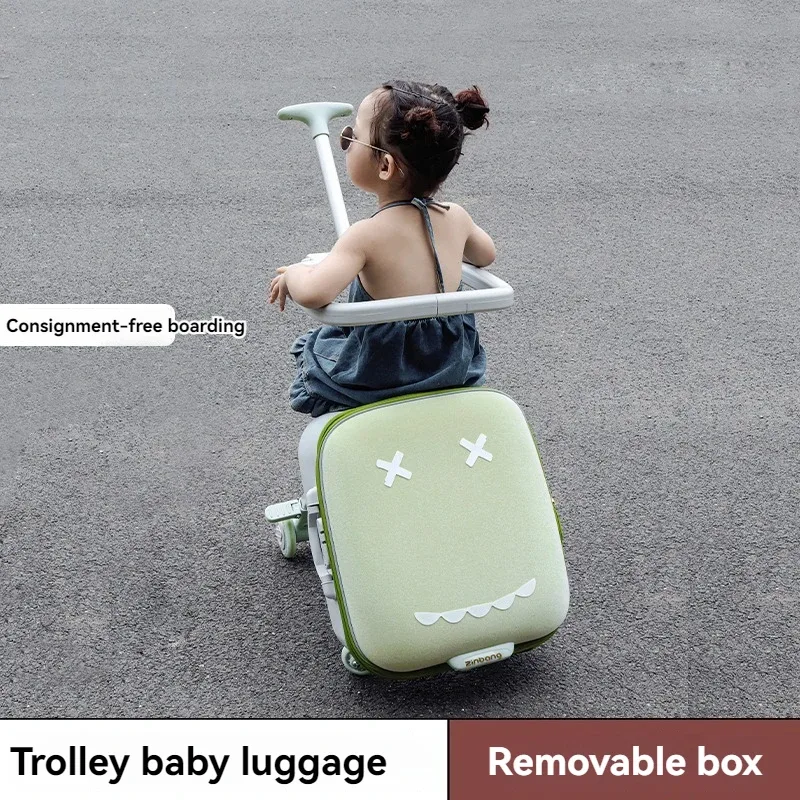 Coffre pour enfants de dessin animé, boîte pour bébé, sac de voyage pour enfant, voiture pliable de 20 pouces
