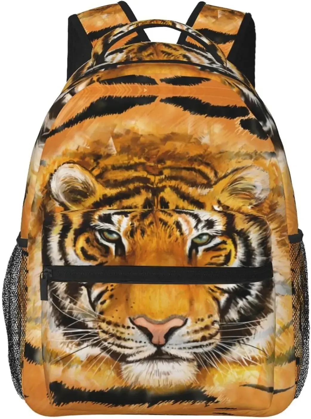 cool tiger sac à dos imprimé léopard pour hommes et femmes, sac à livres, sac pour ordinateur portable, sacs initiés, voyage, randonnée, camping, sac à dos