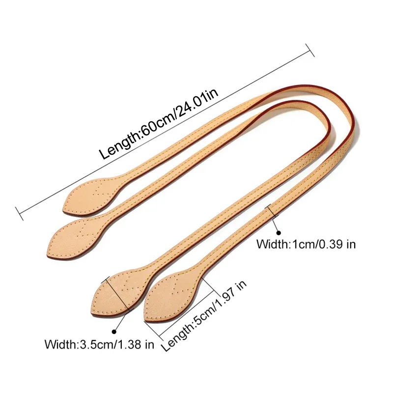 ceinture en cuir tanné végétal de 60cm, bretelles d'épaule de remplacement de bande de ceinture en cuir véritable pour sac à main féminin, poignée de sac à dos