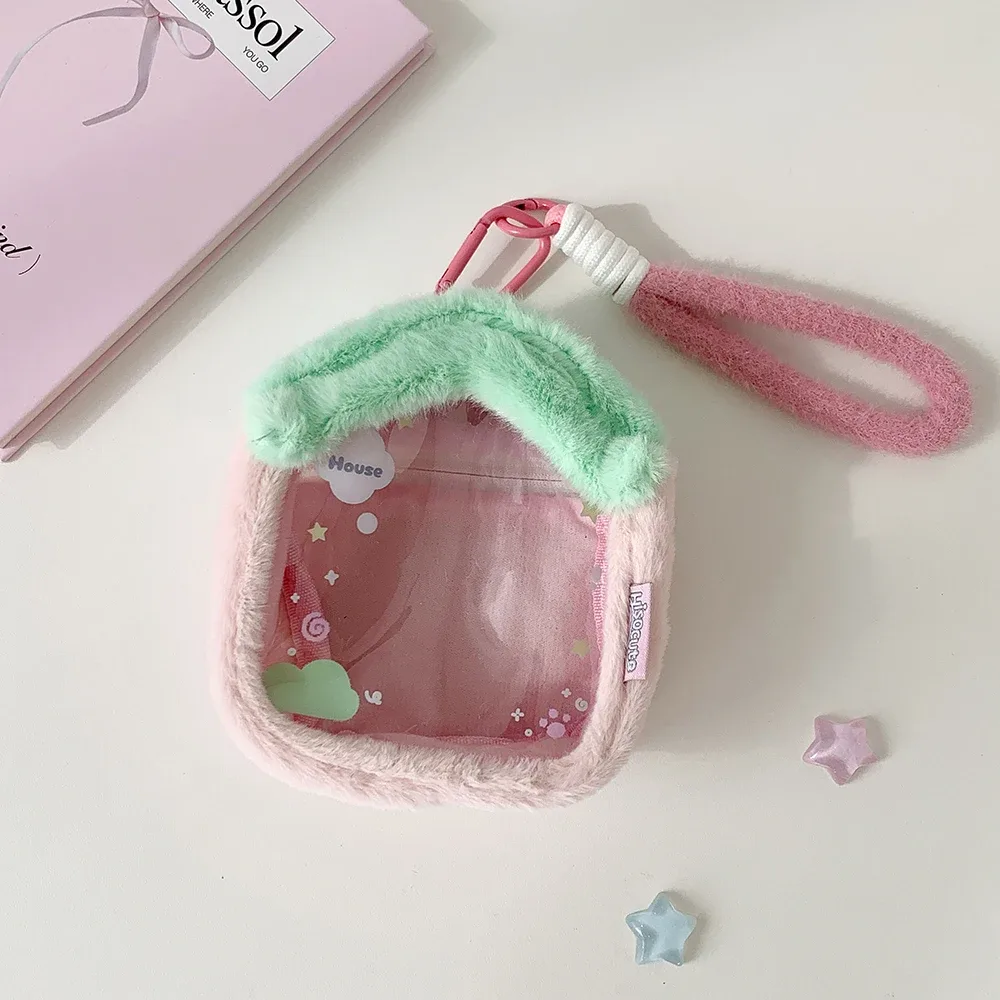 kawaii dessin animé maison modèle poupée sac de rangement sac à main mignon fille sac à bandoulière pendentif figure décoration sac portefeuille maquillage sac cadeau
