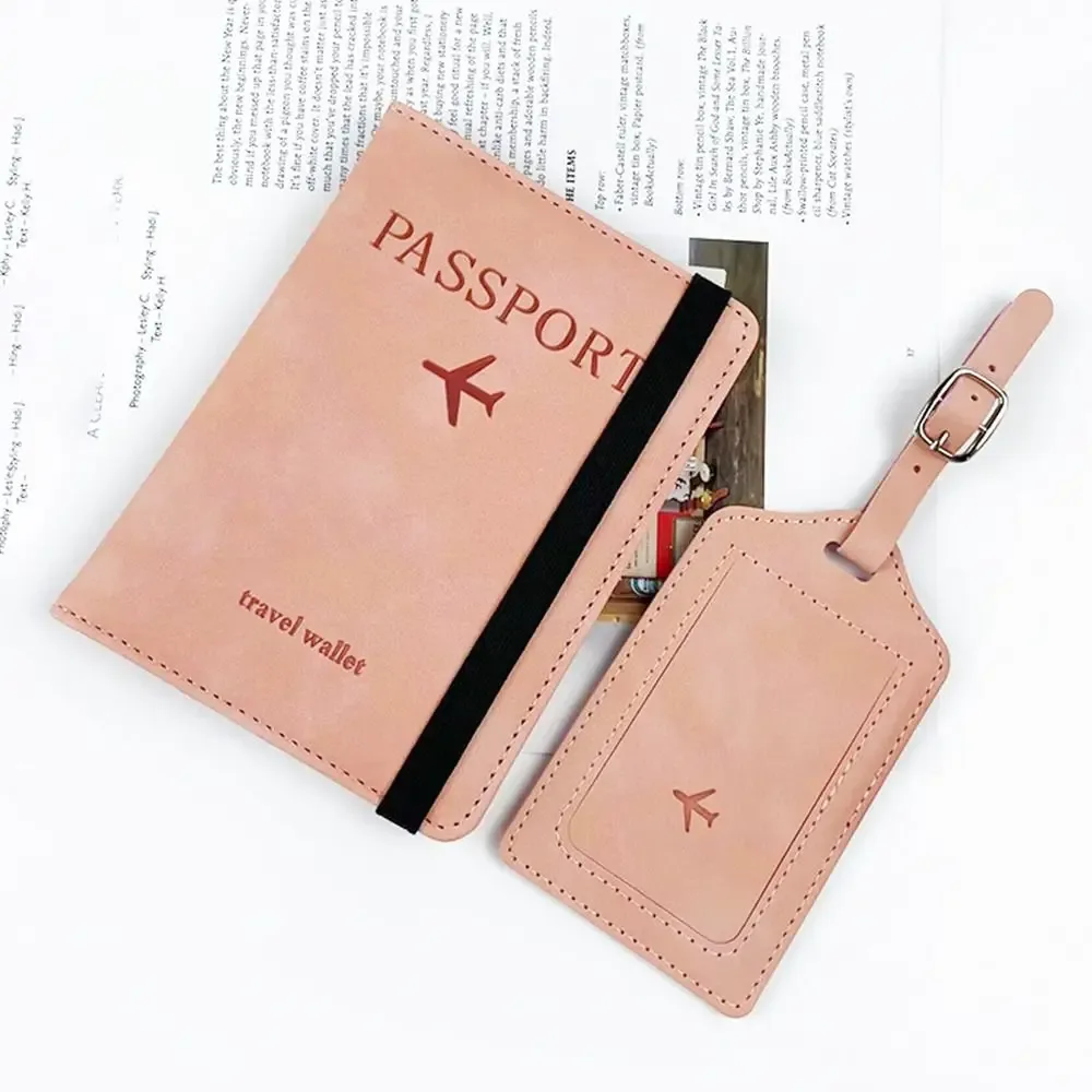 étiquette de bagage en cuir universelle pour hommes et femmes, étiquettes d'embarquement portables, accessoires de voyage, mode