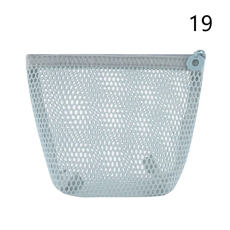 pochette de rangement en maille de nylon avec cordon de serrage, 1 pièce, pochette de voyage et d'activités de plein air polyvalente pour produits numériques, trousse de maquillage